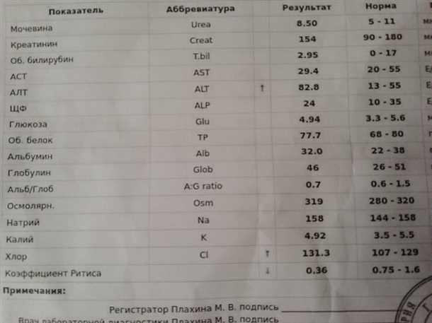 Значение анализа на билирубин