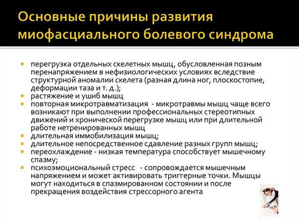 Болевые ощущения при миофасциальном синдроме: подходы к терапии и реабилитации.