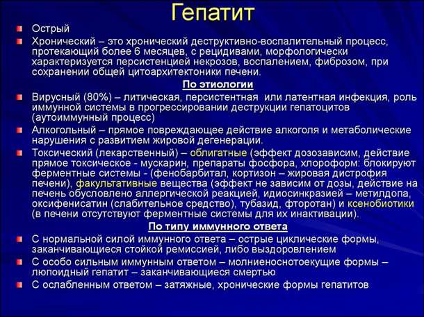 Гепатит острый