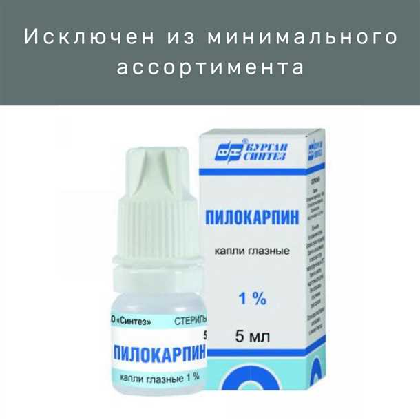 Схема применения глазных лекарств Пилокарпин
