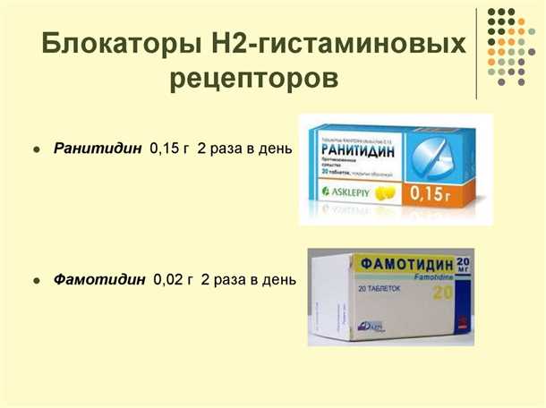 Применение гистаминоблокаторов у пациентов с язвенной болезнью желудка и двенадцатиперстной кишки