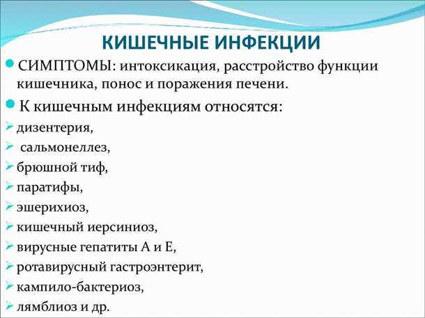 Бактериальные инфекции кишечника