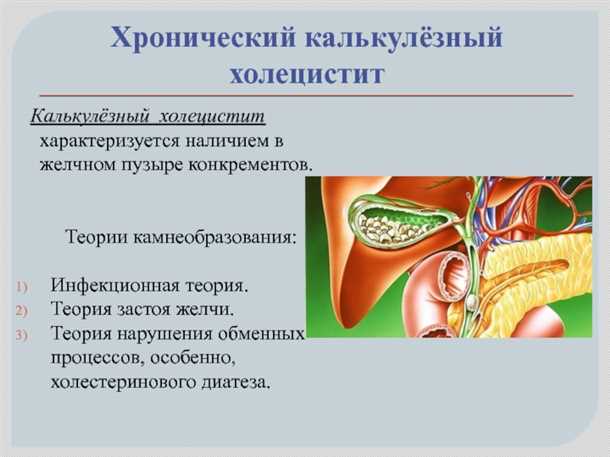 Функции калькулезного желчного пузыря
