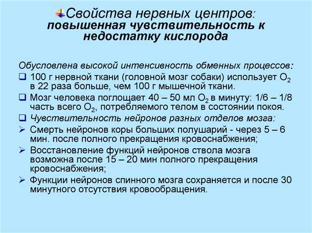 Биохимические процессы, сопровождающие недостаток кислорода в организме