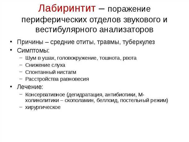 Невролабиринтит.