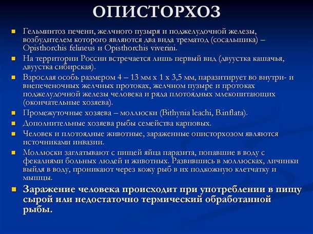Что такое описторхоз?