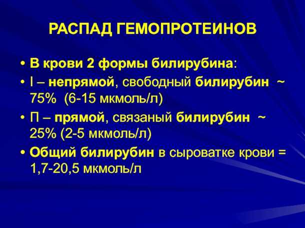 Перспективы с пониженным билирубином