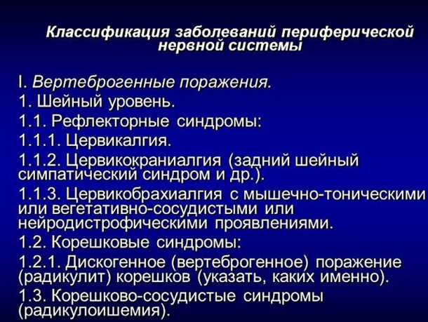 Поражения периферической нервной системы при витаминных дефицитах.