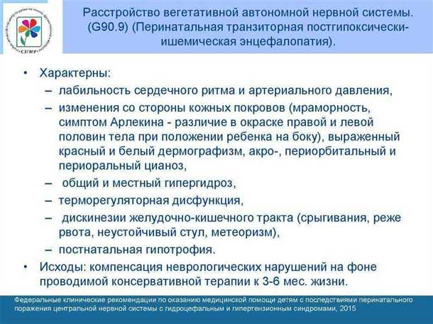 Диагностика расстройства вегетативной нервной системы