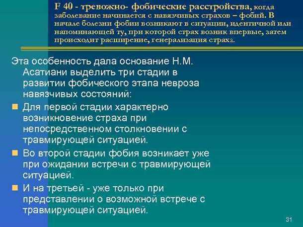 Биохимические аспекты неврологических нарушений и связь с фобическими состояниями
