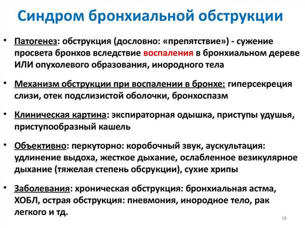 Синдром бронхиальной обструкции