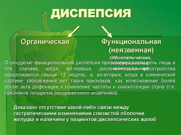 Органическая диспепсия: причины и диагностика