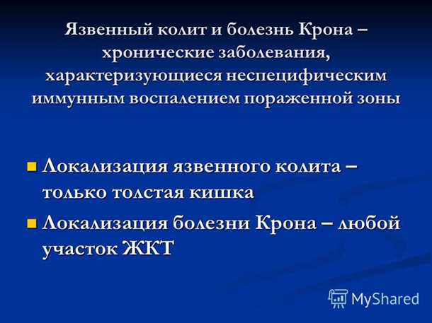Основные типы и симптомы воспалительных заболеваний кишечника