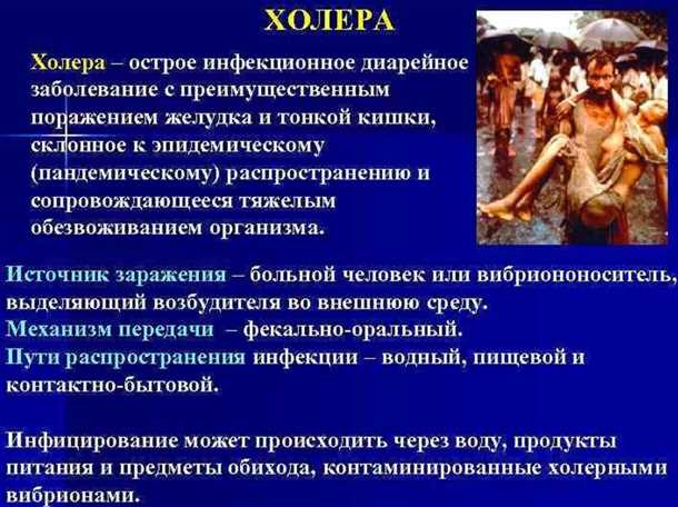 Холера: пути заражение, симптомы и лечение инфекции