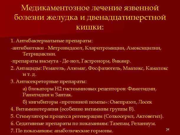 Язвы ЖКТ: причины и методы лечения (медикаменты, питание, хирургия)