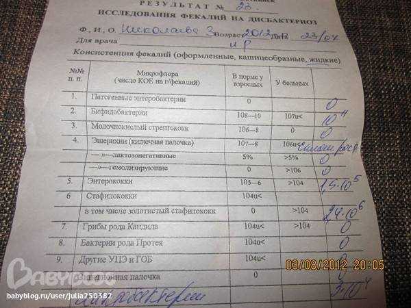 11. Следует ли опасаться золотистого стафилококка в кале у ребенка?
